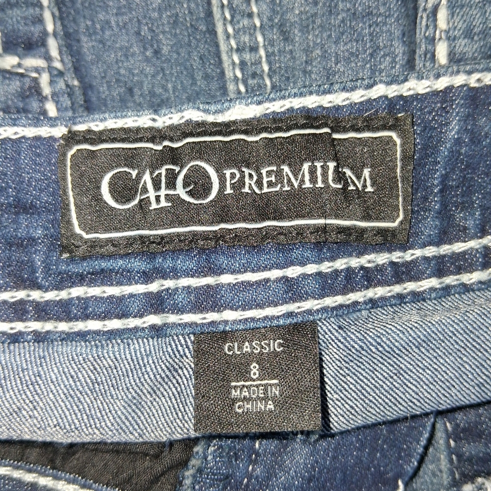 CATO premium Classic Blue Boot Cut Women's Jeans Size  8 - Picture 11 of 16